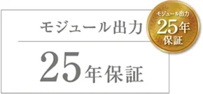 モジュール出力25年保証