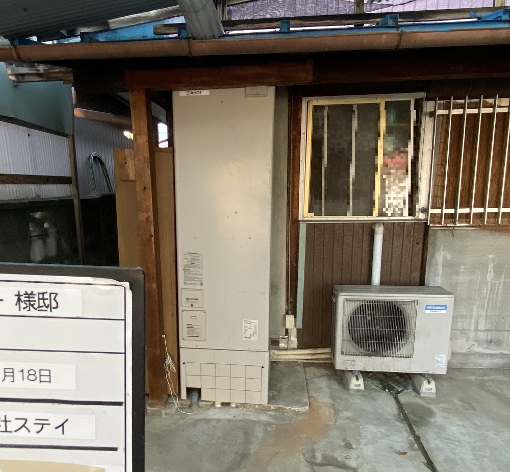 岐阜県 瑞浪市 Ⅰ様邸 ダイキンエコキュート EQX46YFV 施工前