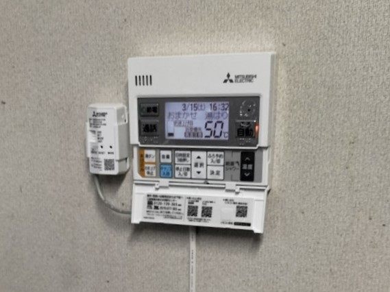 岡山県 赤磐市 М様邸 三菱電機エコキュート SRT-S376 台所リモコン