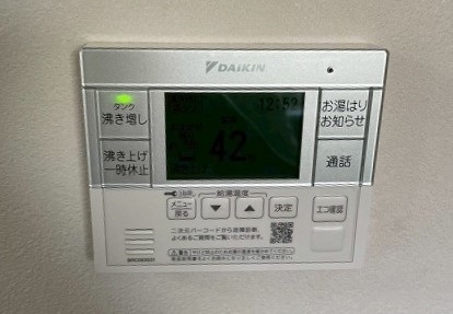 山口県 下関市 Ｋ様邸 ダイキンエコキュート EQA46YV 台所リモコン