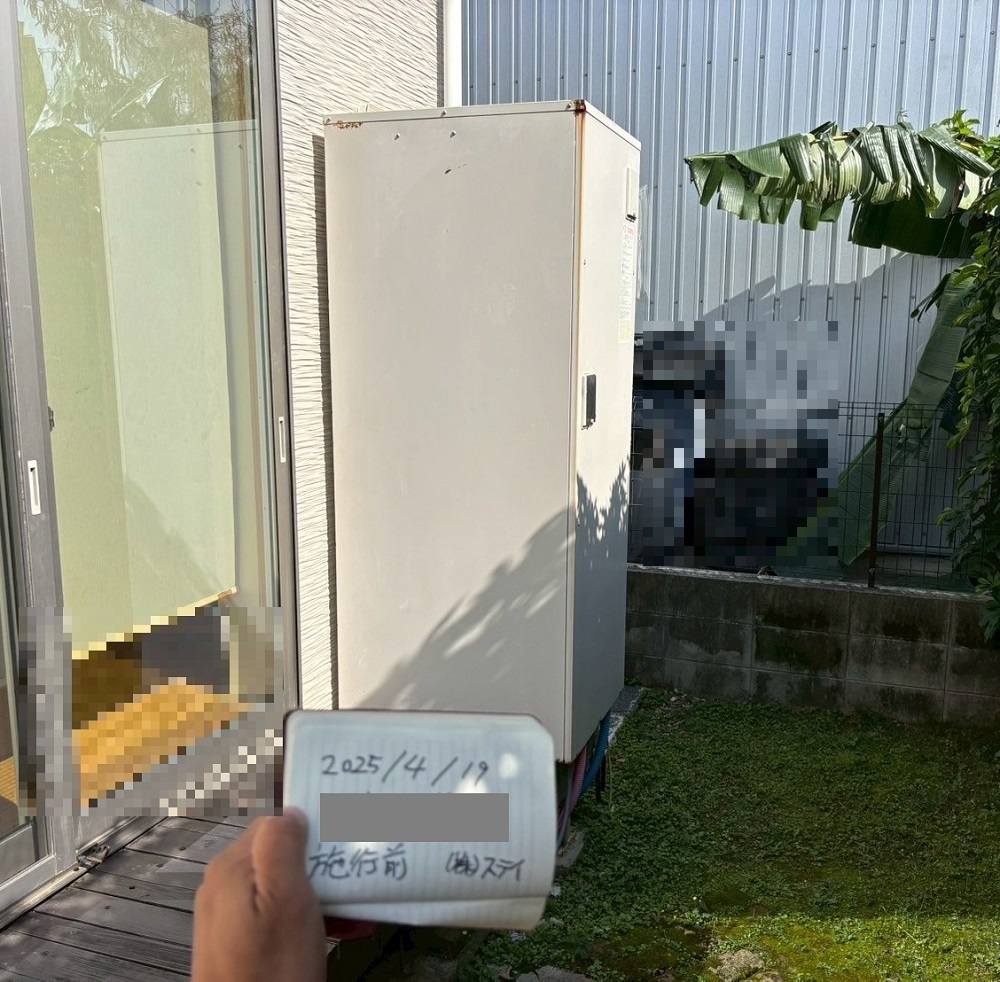 沖縄県 中頭郡 N様邸 ダイキンエコキュート EQA37YVH 施工前