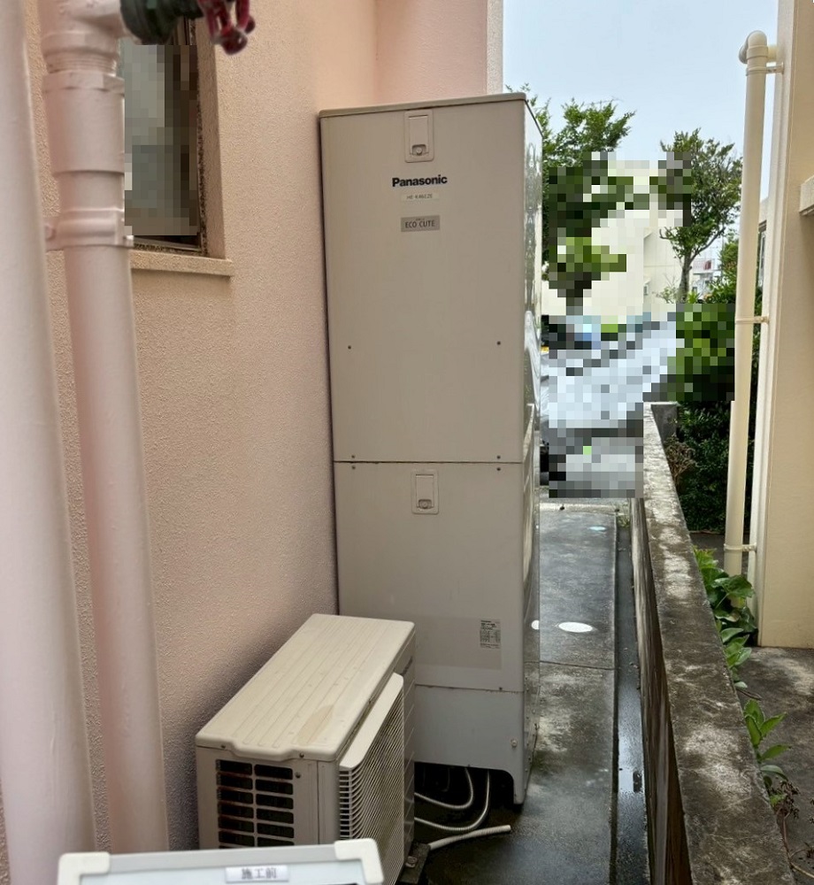 沖縄県 中頭郡 Ｓ様邸 ダイキンエコキュート EQA46YVH 施工前