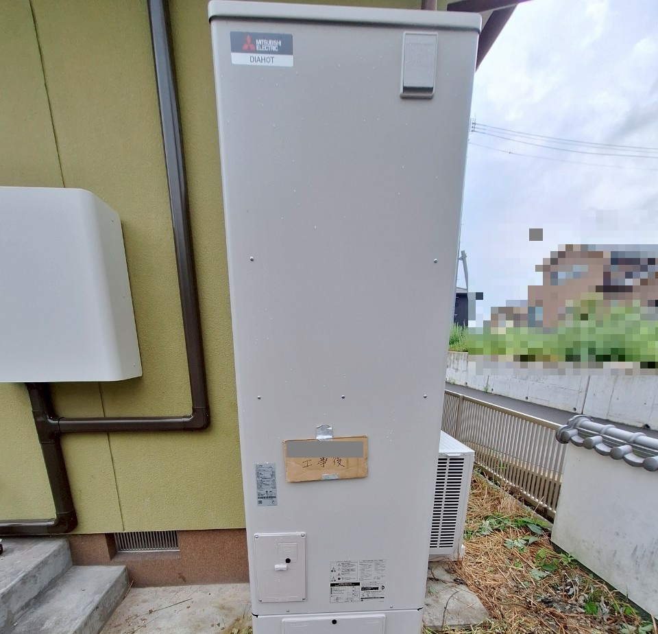 大分県 速見郡 Ｋ様邸 三菱電機エコキュート SRT-S467 施工後