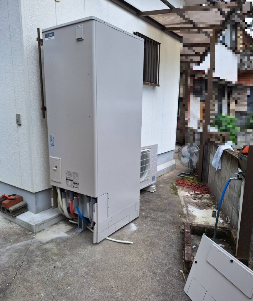 高知県 高岡郡 Ｈ様邸 三菱電機エコキュート SRT-S557U 施工後