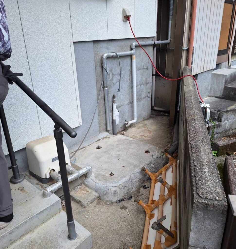 高知県 高岡郡 Ｈ様邸 三菱電機エコキュート SRT-S557U 施工前