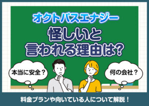 オクトパスエナジーが怪しいと言われる理由は？料金プランや向いている人などを解説?