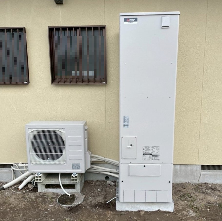 栃木県 宇都宮市 Ｌ様邸 三菱電機エコキュート SRT-S467U 施工後