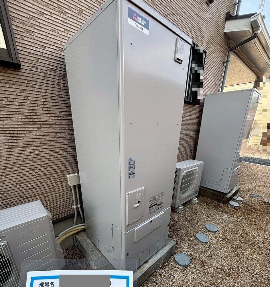 山口県 宇部市 О様邸 三菱電機エコキュート SRT-S377U 施工後