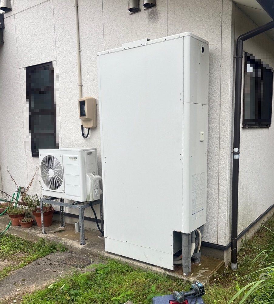 石川県 小松市 Ｔ様邸 三菱電機エコキュート SRT-S467U 施工前