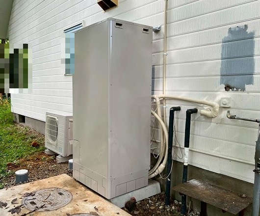 栃木県 那須郡 H様邸 三菱電機エコキュート SRT-NK377D 施工後