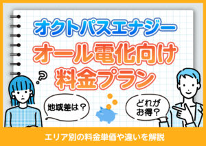 オクトパスエナジーのオール電化向け料金プランは？エリア別の料金単価や違いを解説?