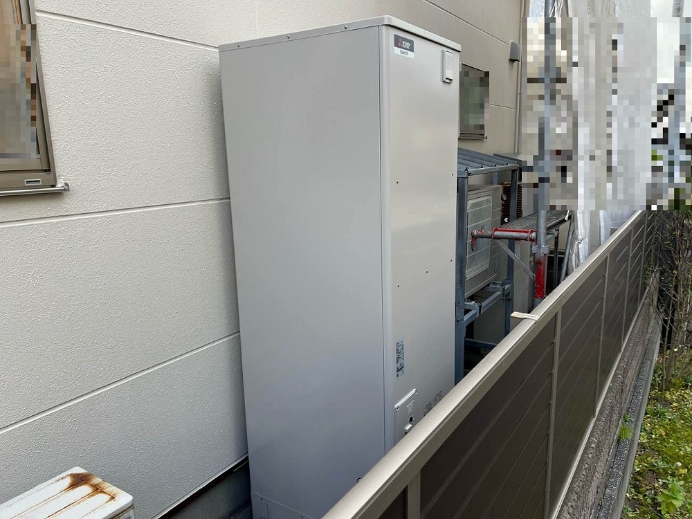 秋田県 秋田市 Ｓ様邸 三菱電機エコキュート SRT-SK467UD 施工後