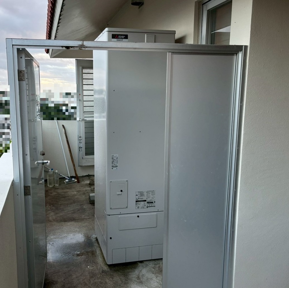 沖縄県 那覇市 Ｋ様邸 三菱電機エコキュート SRT-N466-OK1 施工後