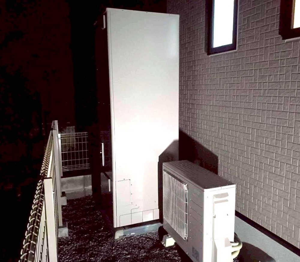 愛知県 清須市 Ｋ様邸 三菱電機エコキュート SRT-S467U 施工後