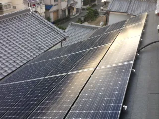 香川県 丸亀市 E様邸 太陽光発電 長州産業 6.58kw スレート1面 施工事例
