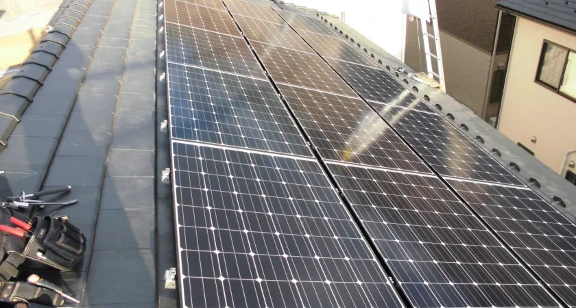 滋賀県 彦根市 H様邸 太陽光発電 長州産業 250w 3.75kw 施工事例
