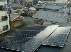 京都府 八幡市 M様邸 太陽光発電 長州産業 250w 3.5kw 写真2