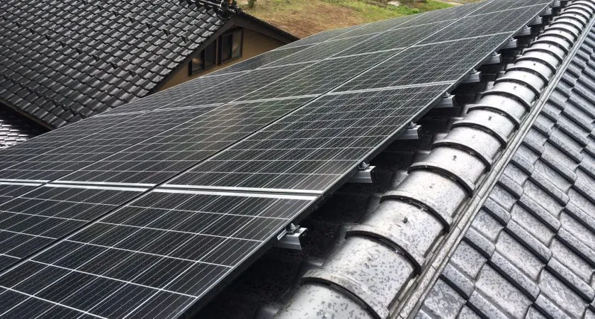 京都府 与謝郡 N様邸 太陽光発電 Qセルズ 270w 5.4kw 施工事例