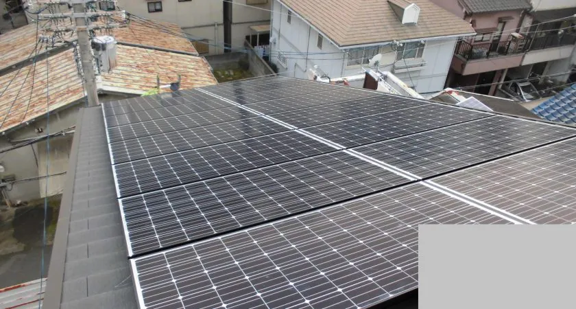 大阪府 大阪市 O様邸 太陽光発電 パナソニック 245w 3.92kw 施工事例