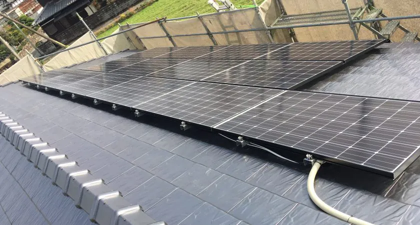 兵庫県 加古川市 M様邸 太陽光発電 長州産業 260w 3.64kw 施工事例