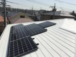 大阪府 箕面市 O様邸 太陽光発電 Ｑセルズ 240w 5.04kw 写真2