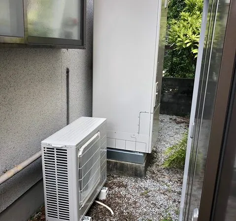 山口県 岩国市 K様邸 エコキュート 三菱 SRT-N374 施工事例