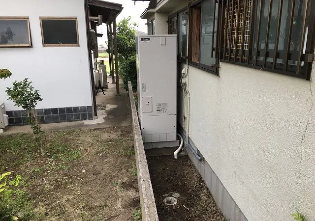 鳥取県 東伯郡 Y様邸 エコキュート 三菱 SRT-N374 施工事例