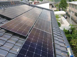 兵庫県 川西市 J様邸 太陽光発電  長州産業 CS-250B61S 250w+CS-122B61S 122w 2.61㎾ 写真1