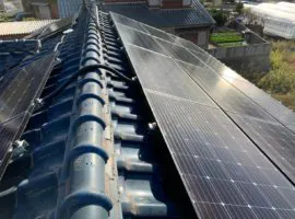 大阪府 八尾市 N様邸 太陽光発電  長州産業 CS-250B61S 250w+CS-122B61S 122w 5.11㎾ 写真1