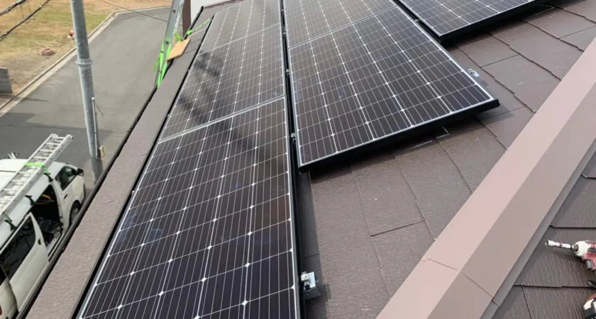 和歌山県 和歌山市 M様邸 太陽光発電  長州産業 CS-250B61S 250w 3.75㎾ 施工事例