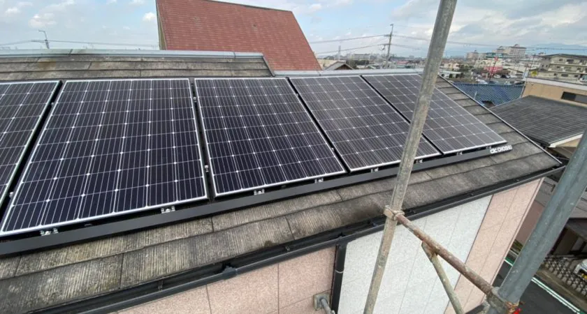 大阪府 羽曳野市 N様邸 太陽光発電 長州産業 CS-284B61S 284w 1.70㎾ 施工事例