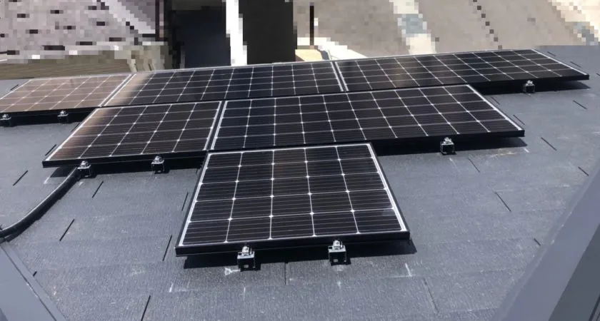 大阪府 堺市 O様邸 太陽光発電  長州産業  CS-260B61S 260w + CS-124B61S 124w 3.35㎾ 施工事例