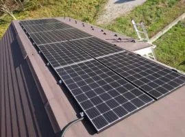 長野県 辰野町 T様邸 太陽光発電 長州産業 CS-315B61 315W 3.15kw 写真1