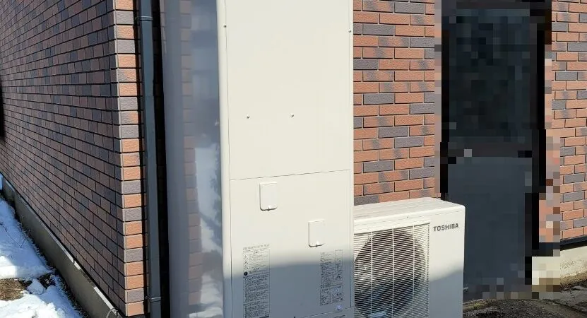 秋田県 秋田市 K様邸 エコキュート 東芝 HWH-F446 施工事例