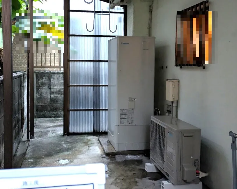 沖縄県 宜野湾市 Ｋ様邸 ダイキンエコキュート EQA37YVH 施工後