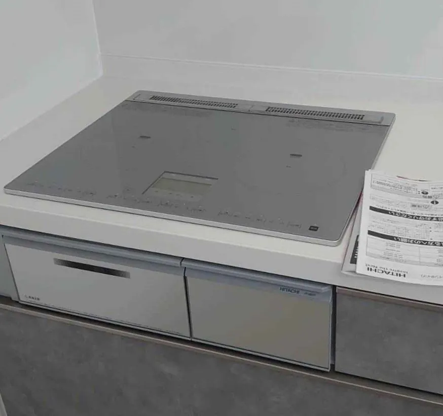 福岡県 福岡市 М様邸 日立エコキュート BHP-FS46WH IHクッキングヒーター日立：HT-N8STF(S）