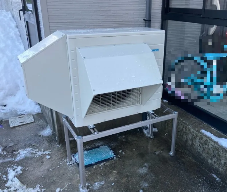 秋田県 大仙市 Ｈ様邸 ダイキンエコキュート EQA37YHV ヒートポンプ・防雪ﾌｰﾄﾞ